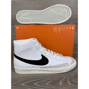 Nike Blazer Mid ‘77 Vintage Men’s Sz 14 White Black Hi-Top Sneakers BQ6806-100